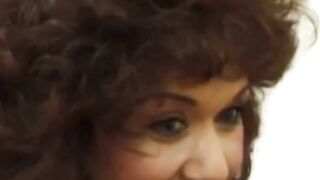 Retro mommy gives passionate blowjob before riding rough