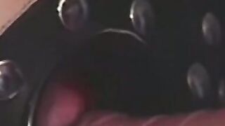 Submissive lesbian gagged and spanked by domina