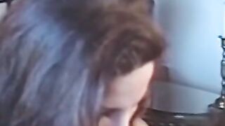 Submissive lesbian gagged and spanked by domina