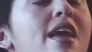 Submissive lesbian gagged and spanked by domina