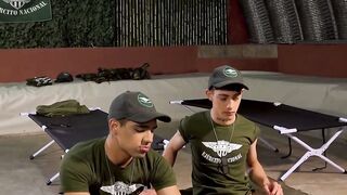 Felix Harris and Gabriel Chiappe and their jerking off training