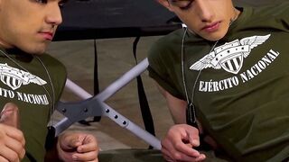 Felix Harris and Gabriel Chiappe and their jerking off training