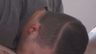 Hot dude Codey Steele eats the redhead pink wet tight pussy