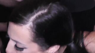 Blowbang orgy with slutty babe with pig tails Skyler Mackay