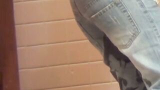 Bondage Japanese babe cant hold it and piss down her legs