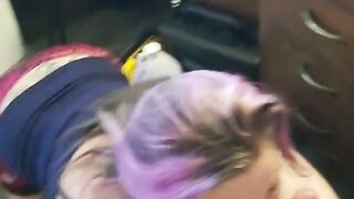 Big-Titted MILF Sukie Rae Sucks Cock, Gets Facial