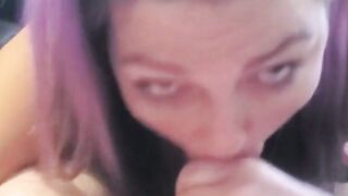 Big-Titted MILF Sukie Rae Sucks Cock, Gets Facial
