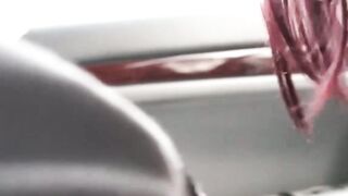 Redhead hooker sucks big dick before being pounded on camera