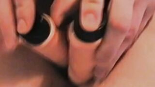 toying hairy pussy and my ass (Michelle 21)