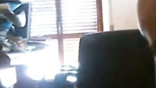 Office Fingering Webcam Show