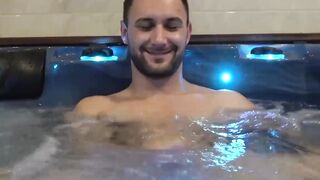 Hot bath prompts a masturbation session