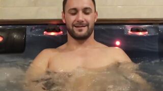 Hot bath prompts a masturbation session