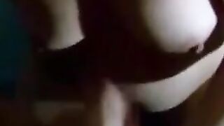 Erika sucking cum