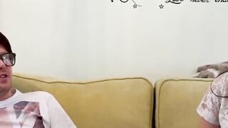 Naughty Pixxie Little gives a hot blowjob to nerdy friend