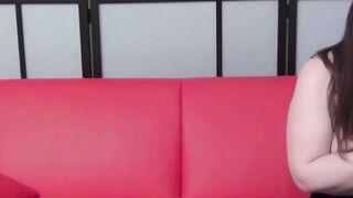 Curvy teen babe Lucy Lane blows big cock glasses nerd POV