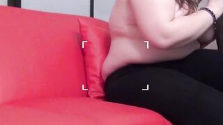 Curvy teen babe Lucy Lane blows big cock glasses nerd POV