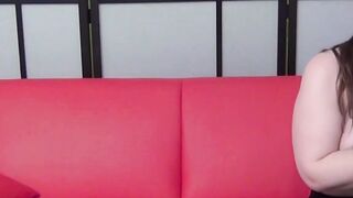 Curvy teen babe Lucy Lane blows big cock glasses nerd POV