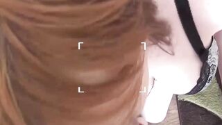 Sexy big tits Zara Du Rose deepthroats big dick geek POV