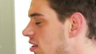Dante Colle and Michael DelRay go bi with attractive babe