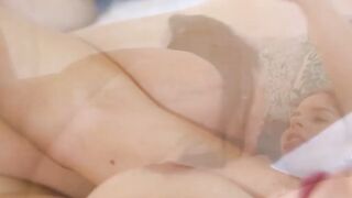 Stepmom and teen are rubbing and eating their pussies