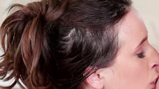 Nuru massage loving babe gagged and fucked really hard