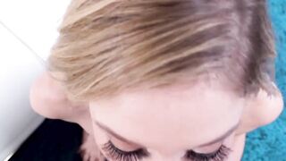Tattooed babe Kali Roses blows big cock POV before riding it