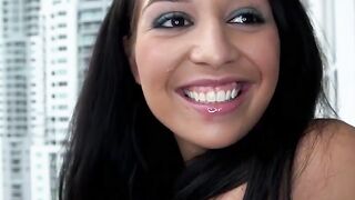 Beautiful amateur babe with big boobs nailed after blowjob
