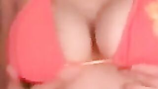 Busty Blonde Playing With An Inflatable Dildo