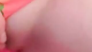 Busty Blonde Playing With An Inflatable Dildo