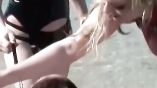Busty sub dominated and used for pleasure by two lesbians