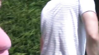 Blonde mature lady Lacey Star banged after outdoor blowjob