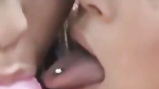 Brunette lesbians eat each others pussies after dildo play