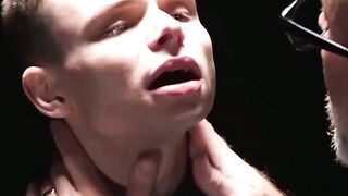 Austin Young's ass grinds on hairy daddy Lance Charger's cock