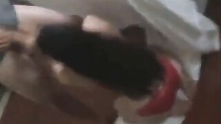 Nerdy Girl Gives a Sloppy Blowjob