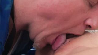 Bodacious Lucy Mendez endures getting spit roasted by two well endowed men