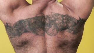 Hunky hairy gays suck big cocks and lick muscular asses