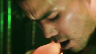 Saddistic Colton Reece mouth fucks and fisted Quin Quire