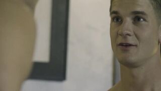 Athletic jock Dalton Riley barebacks hung Brandon Anderson