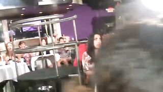 Sexy brunette pounded doggystyle after blowing stripper