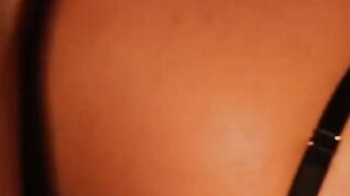 Gorgeous babe slowly riding her lovers big throbbing cock
