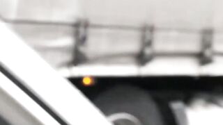 Euro street whore picked up and fucked doggystyle outdoor