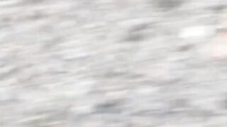 Euro street whore picked up and fucked doggystyle outdoor