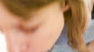 English lady Jasmine Knight sucks fat cock in reality porn
