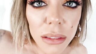 Tattooed MILF Karma RX has her face fucked before facial