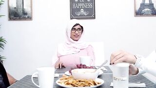 Arabian MILF and teen share rock solid cock with pleasure