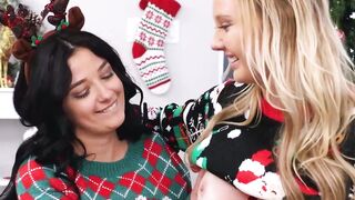 Stepmom Paisley Porter and stepdaughter Vanessa Marie have a forbidden Christmas sex