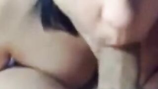 Big-Titted Russian Brunette Amateur Babe Loves Minet and Sex