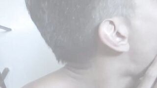Naughty tattooed Latino fucked doggystyle bareback after BJ