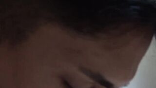 Naughty tattooed Latino fucked doggystyle bareback after BJ