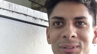 Naughty tattooed Latino fucked doggystyle bareback after BJ